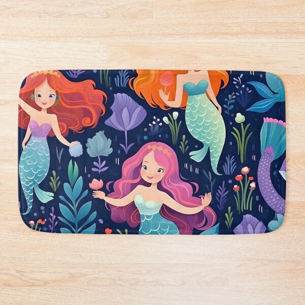 Item preview, Beautiful colorful mermaids designed and sold by grebie.
