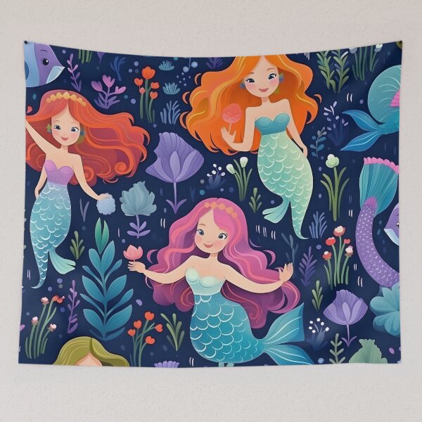 Item preview, Beautiful colorful mermaids designed and sold by grebie.