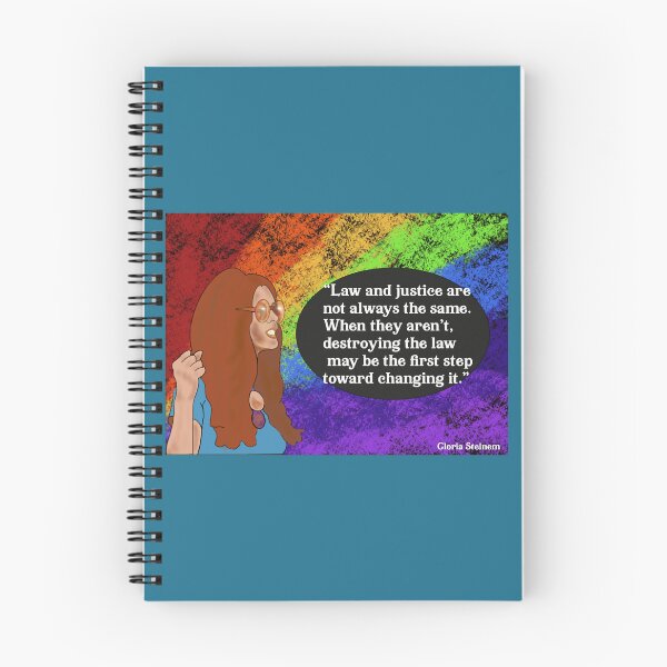 Item preview, Gloria Steinem Quote - Law and Justice designed and sold by DulceAldana.