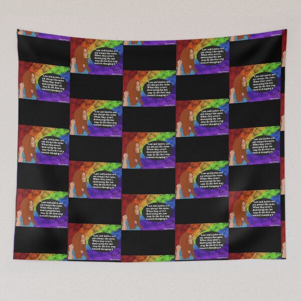 Item preview, Gloria Steinem Quote - Law and Justice designed and sold by DulceAldana.