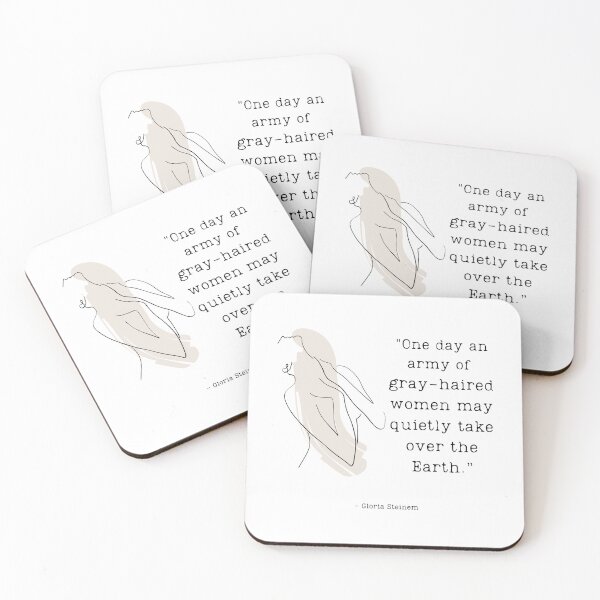 Item preview, Gloria Steinem Quote designed and sold by DulceAldana.