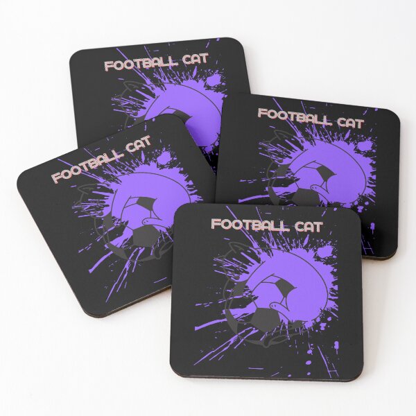 Item preview, gato de fútbol designed and sold by CuteCatsCoffee.