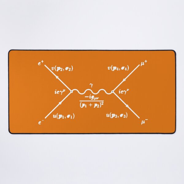 Item preview, Feynman diagram electron positron scattering designed and sold by NoetherSym.