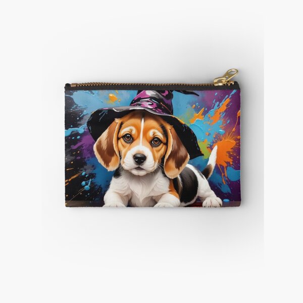 Item preview, Beagle Puppy Portrait With A Halloween Hat designed and sold by Wolfheartart.