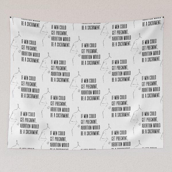 Item preview, If men could get pregnant, abortion would be a sacrament - Gloria Steinem Pro Choice Feminist Quote designed and sold by DulceAldana.
