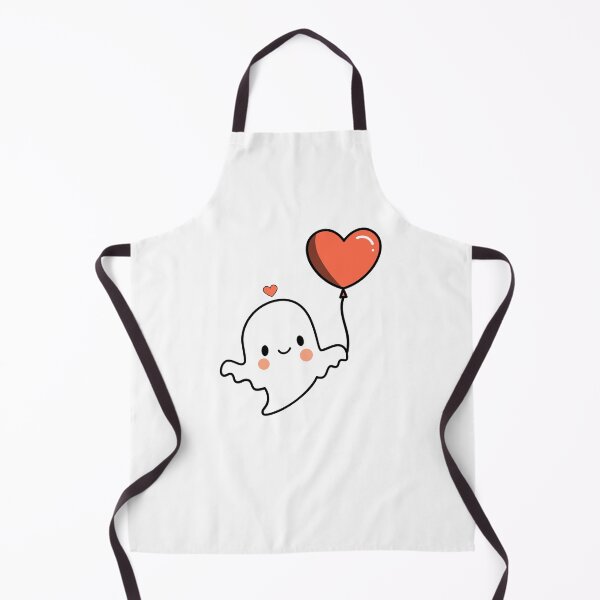 Item preview, Adorable ghost with heart balloon for halloween designed and sold by noneko04.