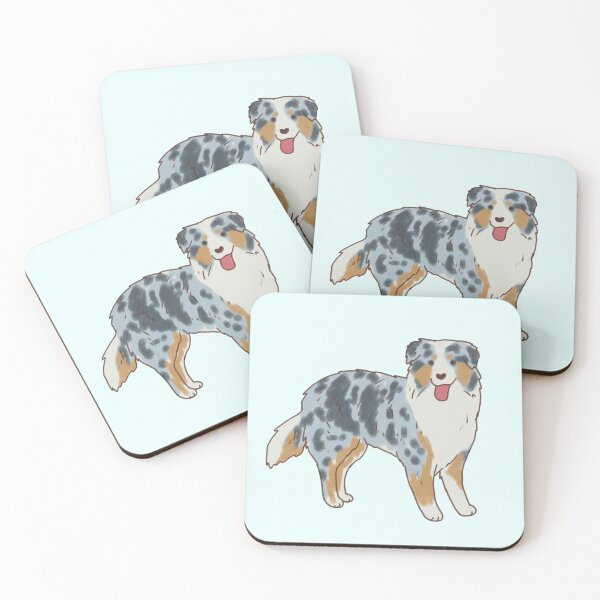 Item preview, australian shepherd art  designed and sold by Mayarart.