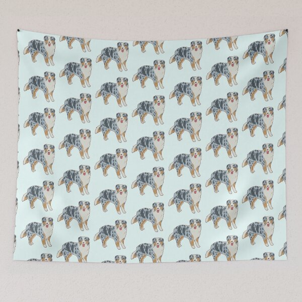 Item preview, australian shepherd art  designed and sold by Mayarart.