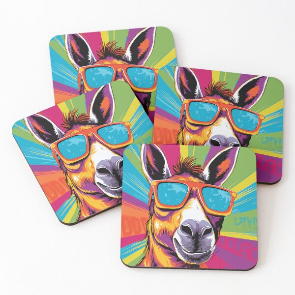 Item preview, Pop Art Donkey: Merging Spanish Culture and Modern Aesthetics designed and sold by TheFrenchVegan.