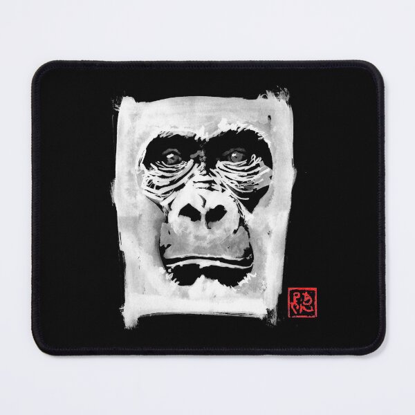 Item preview, gorilla white in black designed and sold by pechane.