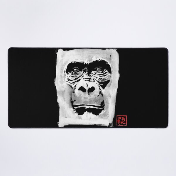 Item preview, gorilla white in black designed and sold by pechane.
