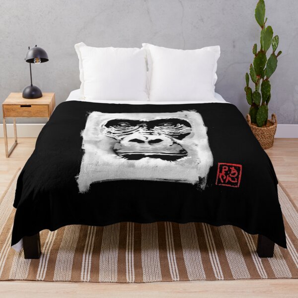 Item preview, gorilla white in black designed and sold by pechane.