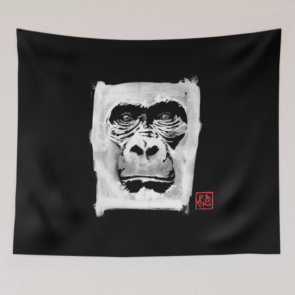 Item preview, gorilla white in black designed and sold by pechane.