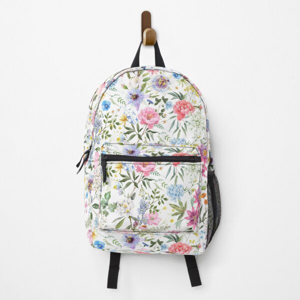 Item preview, Colorful Floral pattern on White Background: Mixed Pattern Magic designed and sold by Rebecca Turk.