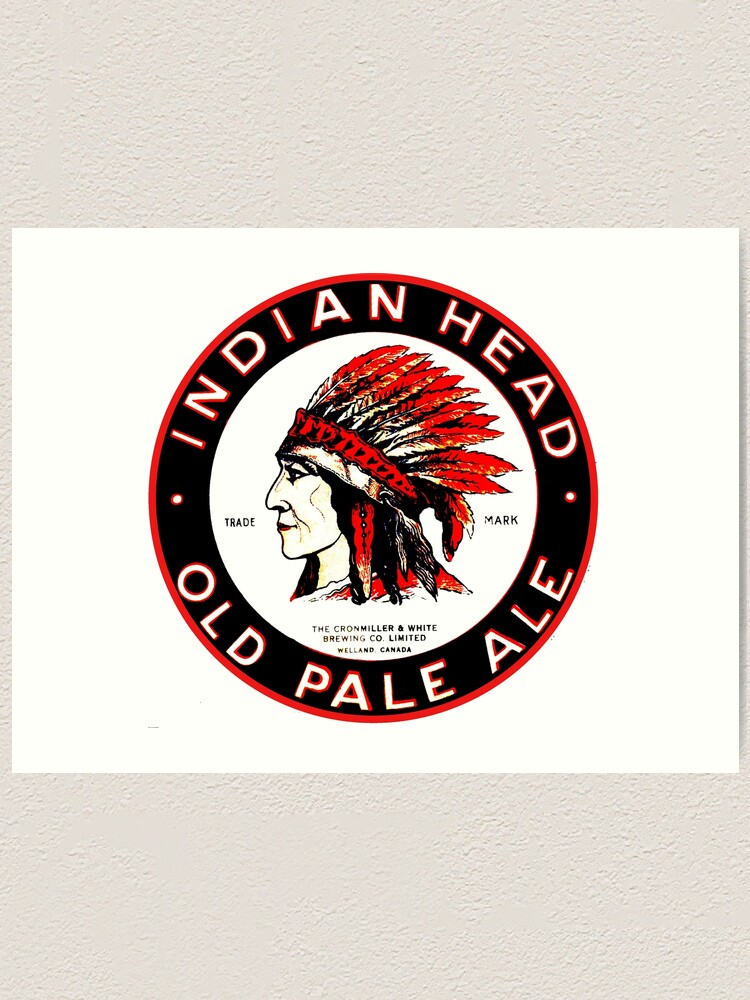 Native American Indian Blackhawk Vintage  Root Beer Label 