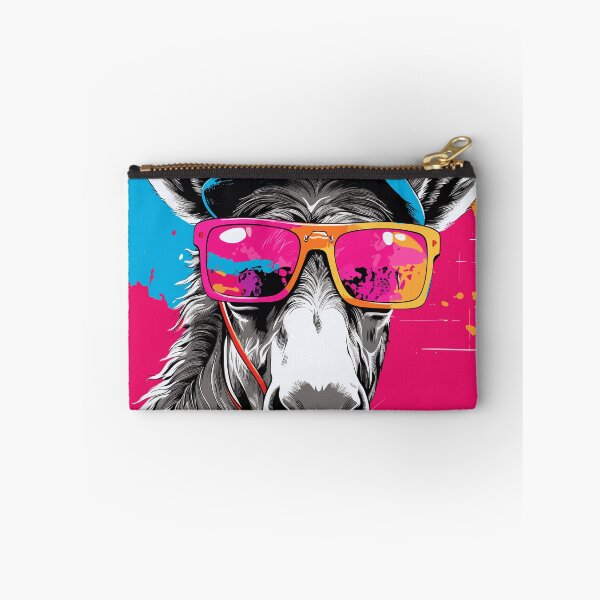 Item preview, Neon Pop Art Donkey: Blending Retro Aesthetics with Spanish Flair designed and sold by TheFrenchVegan.