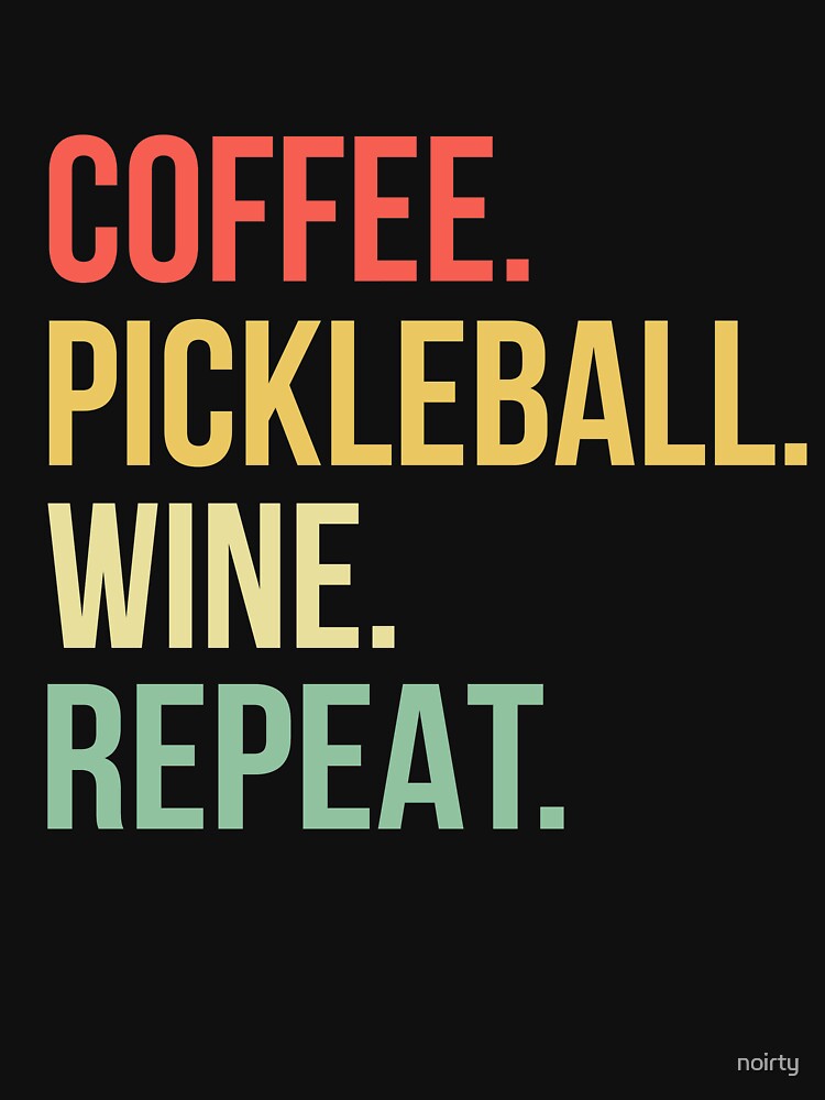Discover Funny Coffee Pickleball Wine Repeat Tank Top
