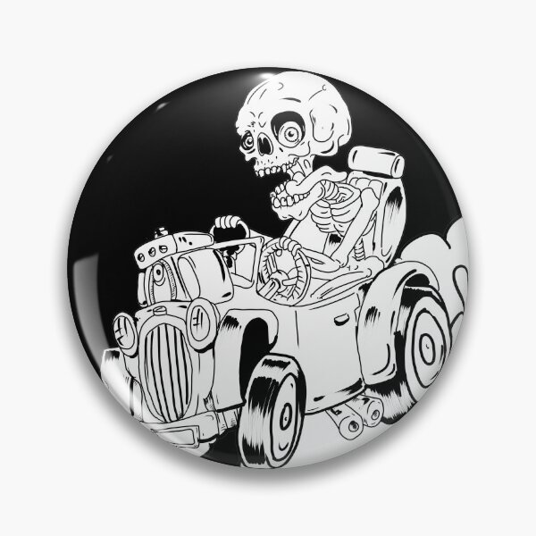 Item preview, Skeleton Driving a Hot Rod  designed and sold by SilentlyRob668.