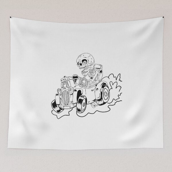 Item preview, Skeleton Driving a Hot Rod  designed and sold by SilentlyRob668.