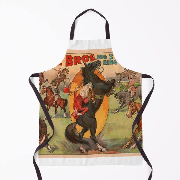 Item preview, STK501896A-Vintage circus poster showing horses doing stunts. designed and sold by StocktrekImages.