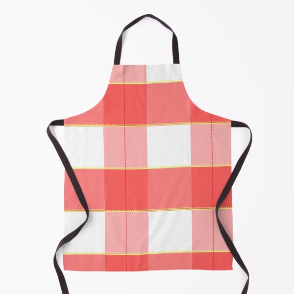 Aperçu de l'œuvre Plaid à grande échelle en rouge rose jaune : Magic Pattern Mixed créée et vendue par Rebecca Turk.