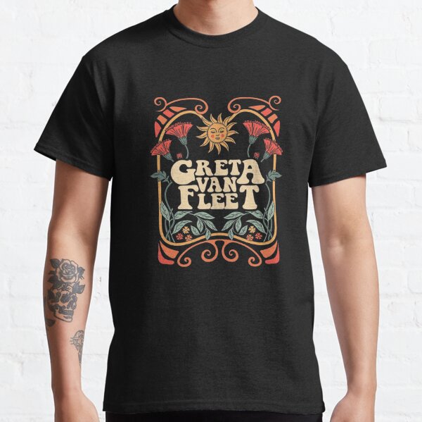 Iris greta 1 Greta Van Fleet Shirt, Retro Musical Shirt, Greta Van Fleet Rock Band Shirt, Boho Vintage Musician Shirt, Retro Greta Van Fleet T-shirt Tee Classic T-Shirt