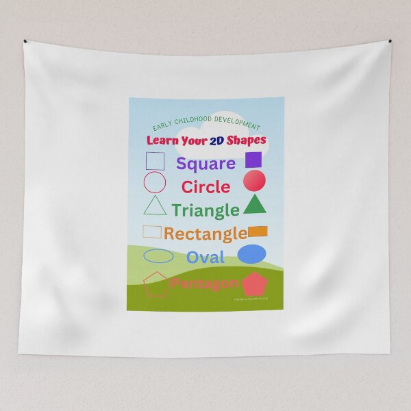 Item preview, 2D Shapes Classroom Posters & other school learning supplies  designed and sold by AlonaM.
