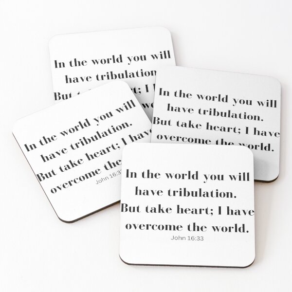 Item preview, John 16:33 - Motivational Bible Verse designed and sold by rajasekhark.