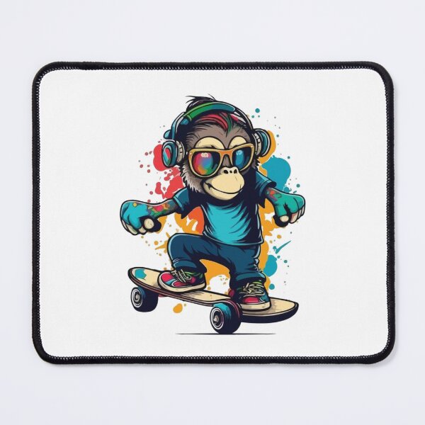 Item preview, Skateboarding Monkey designed and sold by OrganicCharm.