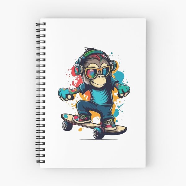 Item preview, Skateboarding Monkey designed and sold by OrganicCharm.