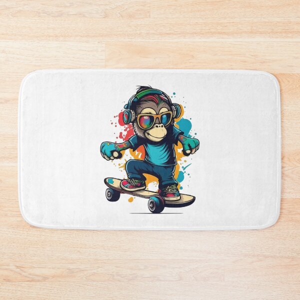 Item preview, Skateboarding Monkey designed and sold by OrganicCharm.