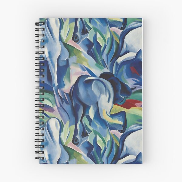 Item preview, Franz Marc Blue Horses Inspired Pattern designed and sold by Sturdust.