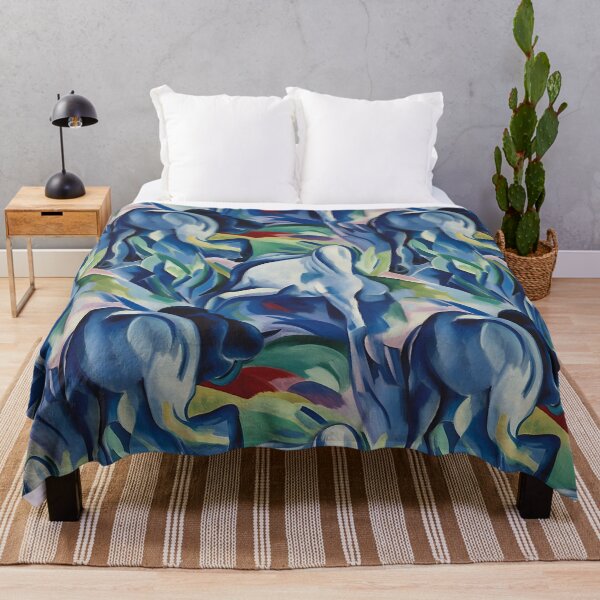 Item preview, Franz Marc Blue Horses Inspired Pattern designed and sold by Sturdust.