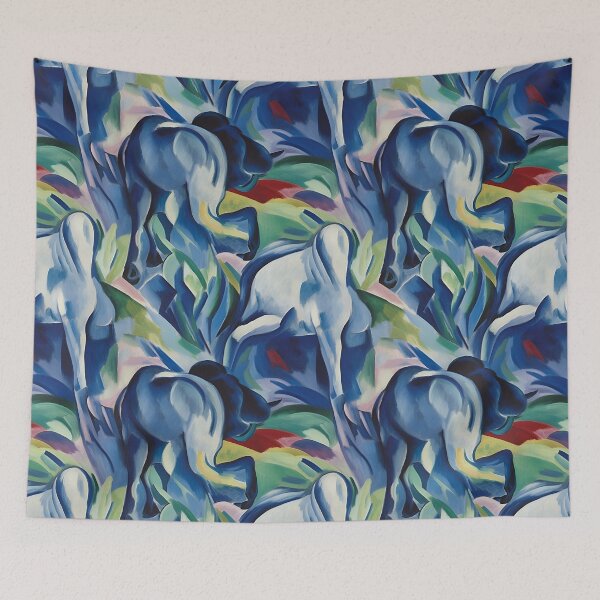 Item preview, Franz Marc Blue Horses Inspired Pattern designed and sold by Sturdust.
