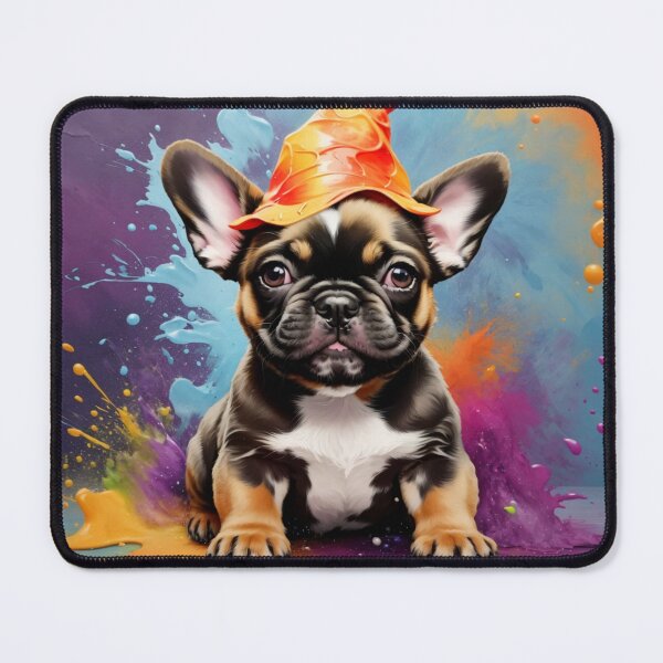 Item preview, French Bulldog Puppy Portrait With A Halloween Hat designed and sold by Wolfheartart.