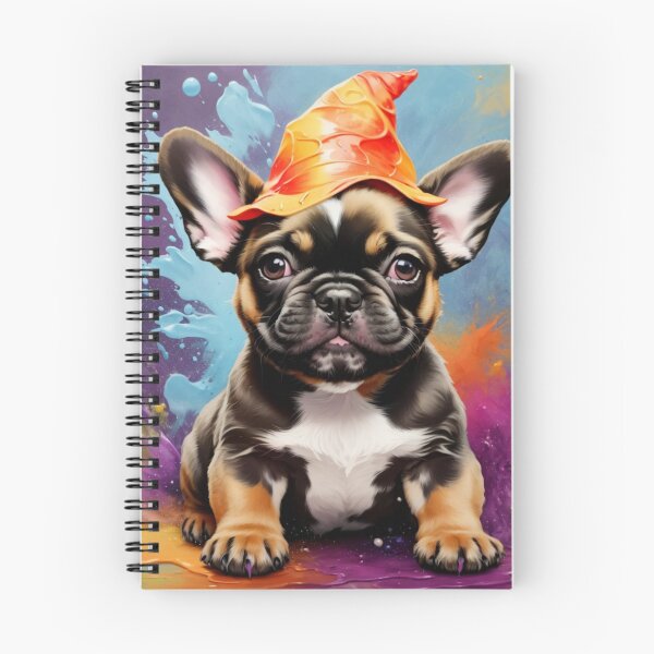 Item preview, French Bulldog Puppy Portrait With A Halloween Hat designed and sold by Wolfheartart.