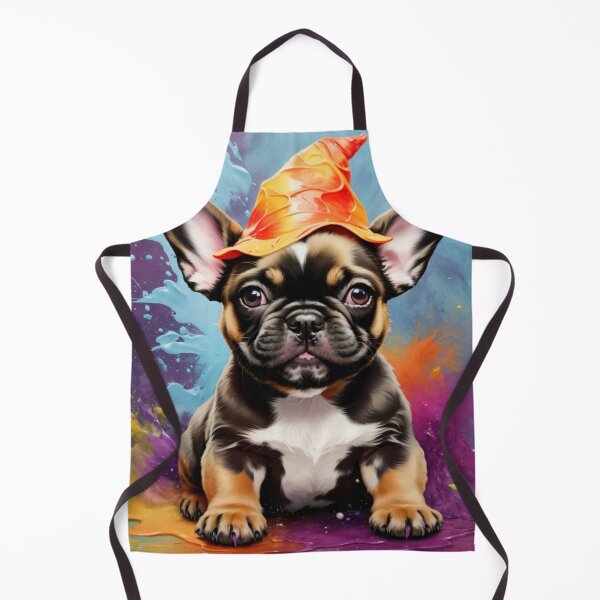 Item preview, French Bulldog Puppy Portrait With A Halloween Hat designed and sold by Wolfheartart.