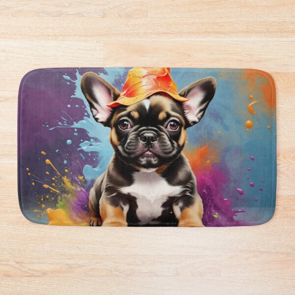 Item preview, French Bulldog Puppy Portrait With A Halloween Hat designed and sold by Wolfheartart.