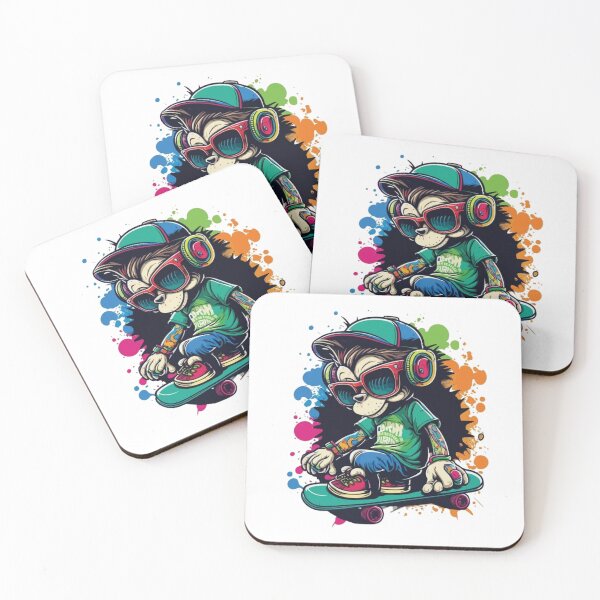 Item preview, Skateboarding Monkey designed and sold by OrganicCharm.