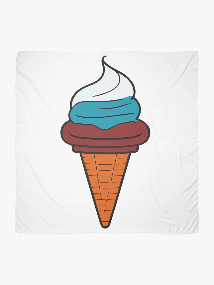 Thumbnail 2 of 3, Scarf, Raspberry Ripple Reverie - Ice Cream designed and sold by ArchieDid.