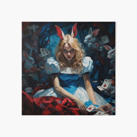 Haunted Alice in Wonderland with Demons Art Board Print for Sale