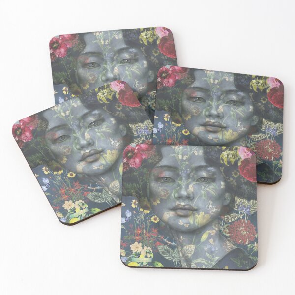 Item preview, 'Sundara' illustration of a women with flowers designed and sold by SisGardner.