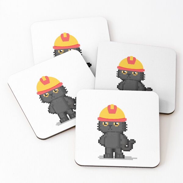 Item preview, National Cat Appreciation Day - Pixelated Black Cat Cartoon, Cute Cat Gifts For Cat Lovers, Pixel Cat, Gamer Cat, Gamers designed and sold by haRexia.