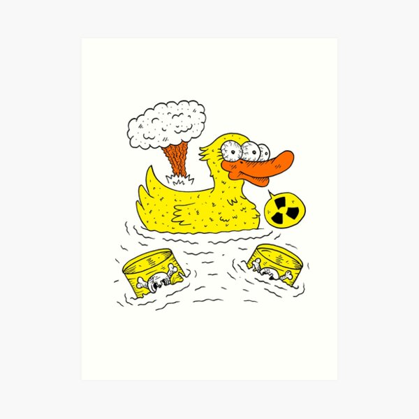 Atomic Duck Art Print