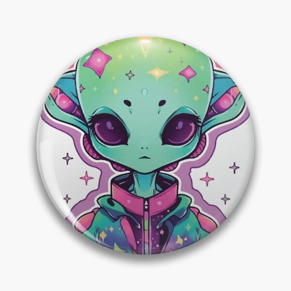 Item preview, Cool and cute alien sticker designed and sold by alienwavedesign.