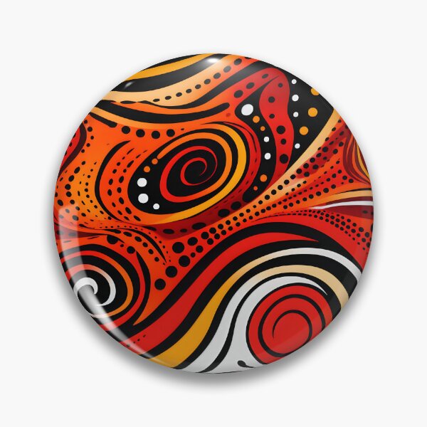 Item preview, Aboriginal art with red designed and sold by FK-UK.