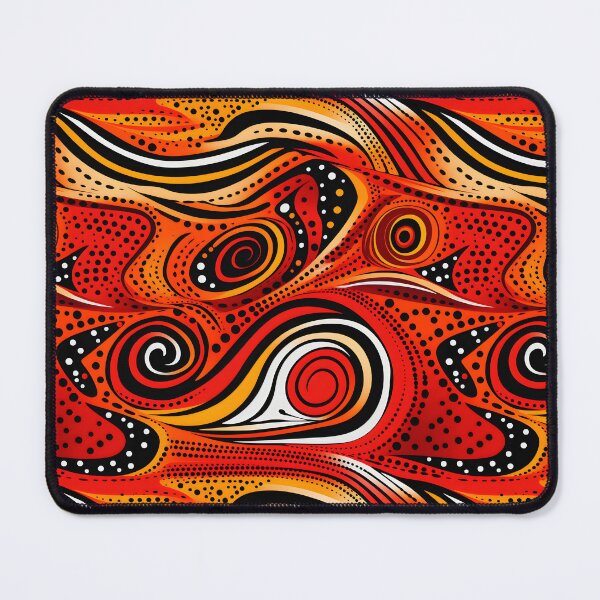Item preview, Aboriginal art with red designed and sold by FK-UK.