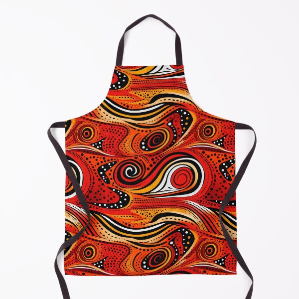 Item preview, Aboriginal art with red designed and sold by FK-UK.