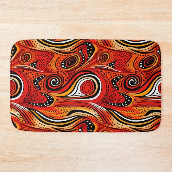 Item preview, Aboriginal art with red designed and sold by FK-UK.