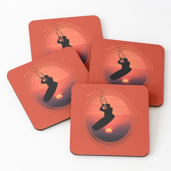 Item preview, Freestyle Kitesurfing Silhouette Turkiye Sunset designed and sold by taiche.